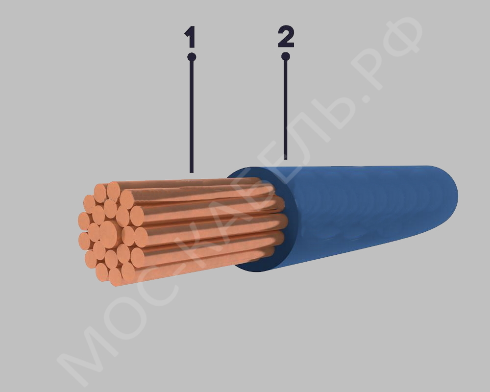 конструкция кабеля ПВ3